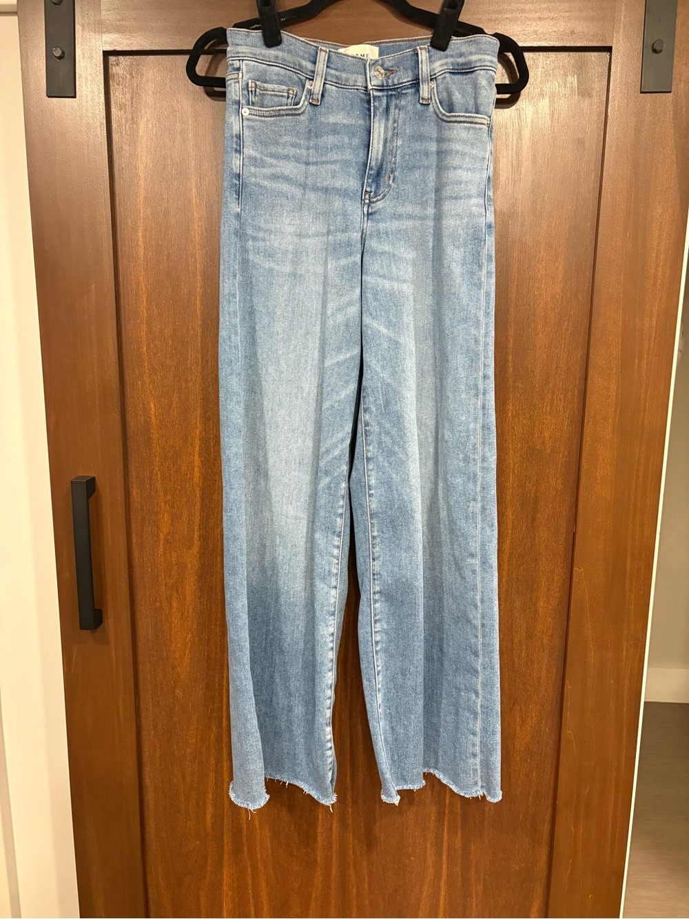 Frame Le Slim Palazzo Clue raw after hem 26